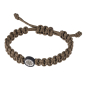 Preview: Ernstes Design, Herrenschmuck, Makramee Armband, Silk Wood, Edelstahl, A700